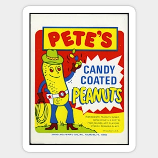 Pete's peanuts Sticker